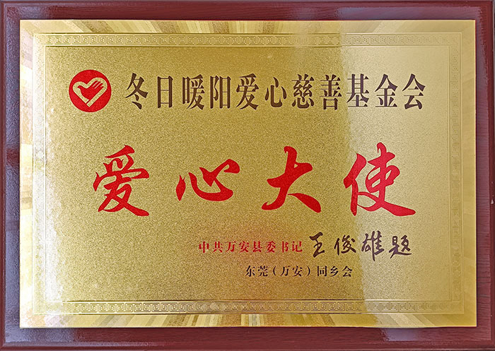冬日暖阳爱心慈悲基金会爱心大使